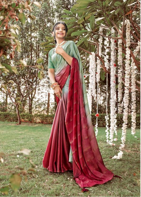 Kashvi Roohi Fancy Satin Plain Saree Collection